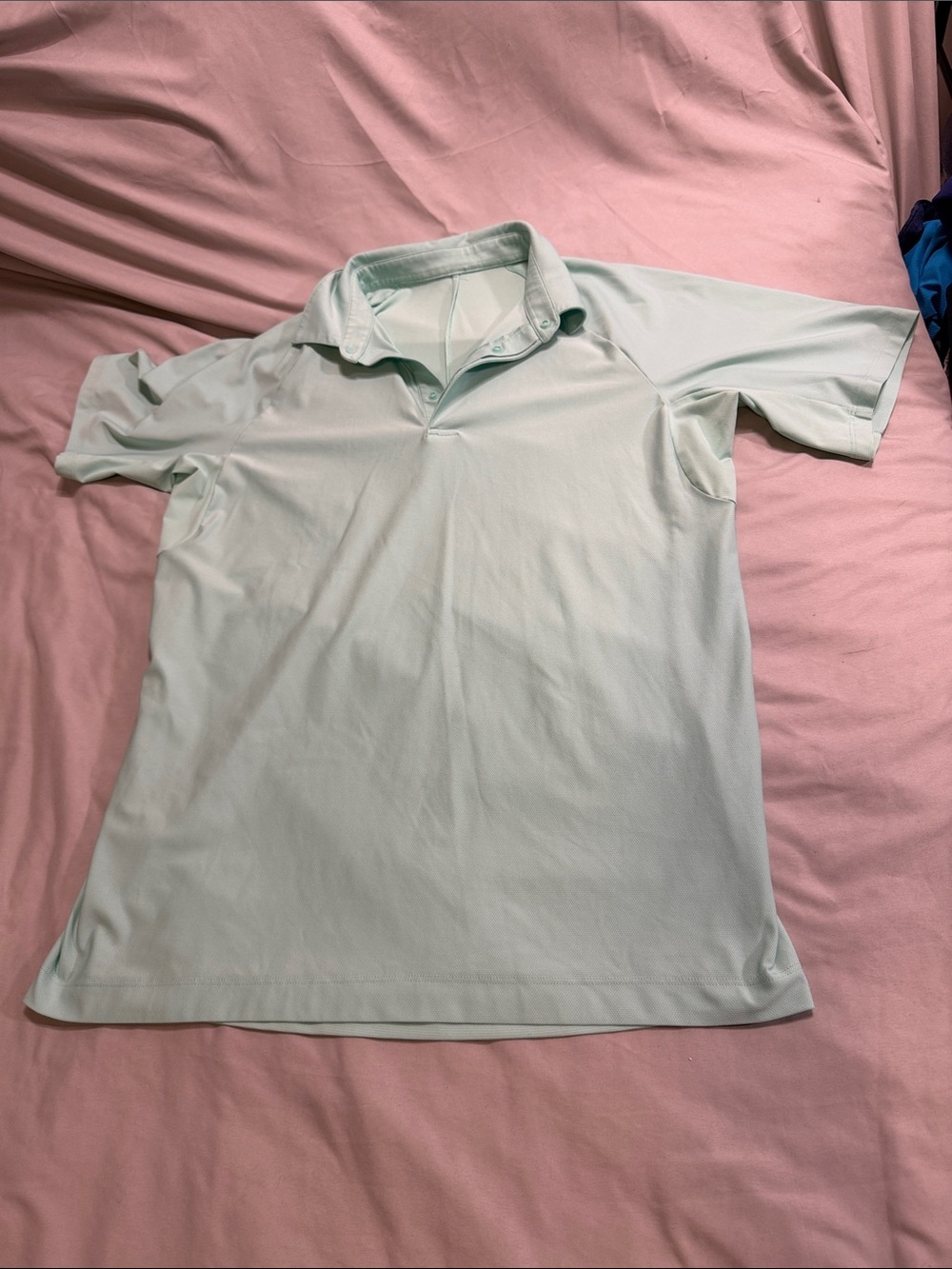 lululemon athletica Men's Mint Polo — Light Green Short Sleeve